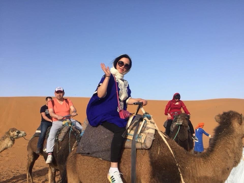 Camel ride on a private day trip from Marrakech