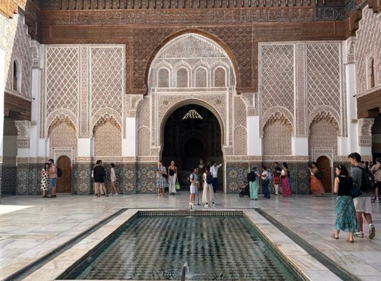 Ben Youssef Madrasa visited with a chauffeur in Marrakech